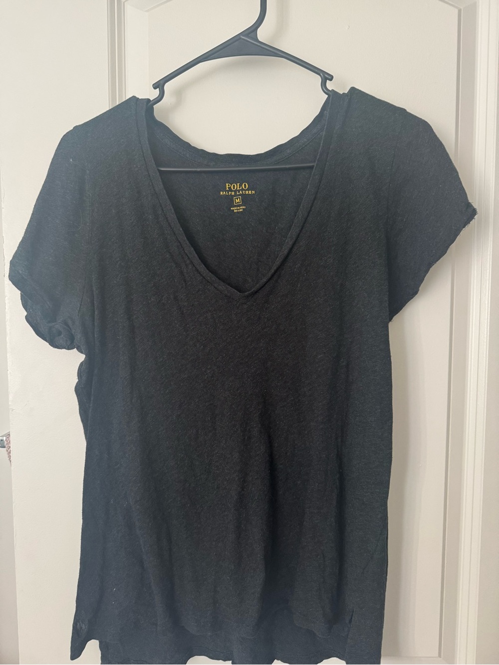 Polo by Ralph Lauren Black V-Neck Short Sleeve Tee